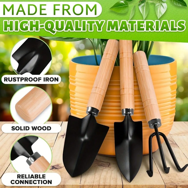 Gardening Tools Bundle - Набор из 3 мини-инструментов для садоводства