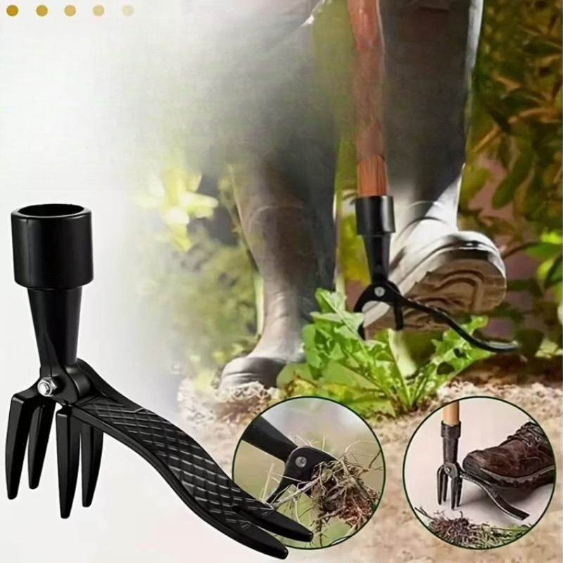 Grass Seed Spreader - Усиленный 4-зубчатый ручной прополочный инструмент для