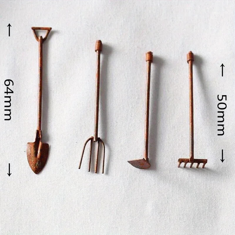4 шт./упаковка, миниатюрные са – обзор и цена Gardening Tools Bundle